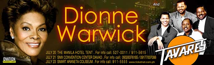 DIONNE WARWICK - Jul 20/21/23, 2013